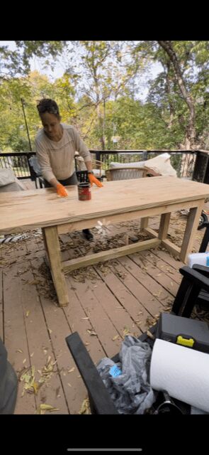 pottery barn portola table build