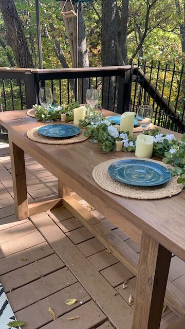 pottery barn portola table build