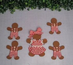 merry christmas gingerbread kids plaque decor, Time to add some simple faces