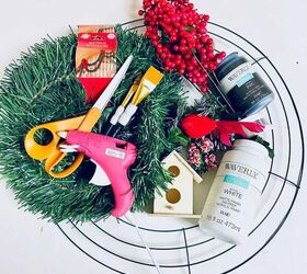 dollar tree diy corona de navidad