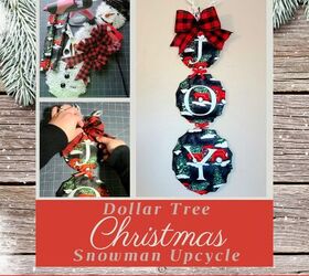 Dollar Tree Snowman Sign Upcycle: ¡Decoración de Navidad de la granja!