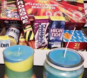 diy funky firework velas de soja para la noche de las hogueras