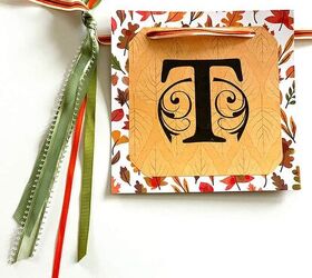 thanksgiving crafts banner, Parte de un tutorial de banderola de manualidades de Acci n de Gracias