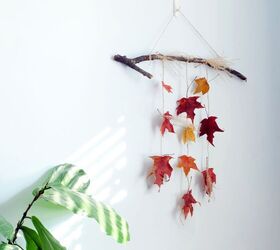 atrapasol de hojas de otoo para colgar en la pared