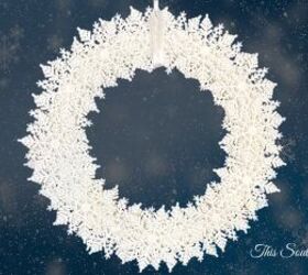 Corona de invierno de copos de nieve