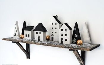 Create an Easy and Charming Christmas Village With a 2x4!