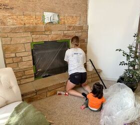 While her fireplace update didn't go as planned, we fell in love with the final product