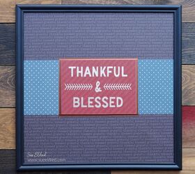 inspiracin de otoo thankful blessed, Thankful Blessed DIY Framed Inspiration