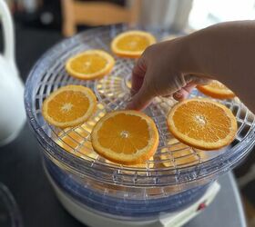 cmo se secan las naranjas, Alinear las naranjas para secarlas