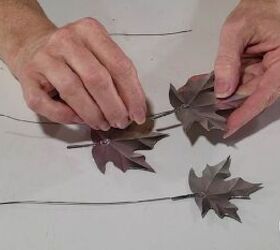 cmo hacer un topiario de hojas de arce con latas de aluminio