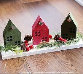 diy mini aldea de navidad