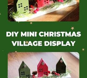 diy mini aldea de navidad