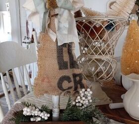 How to Make Cottage-Style Burlap Christmas Trees