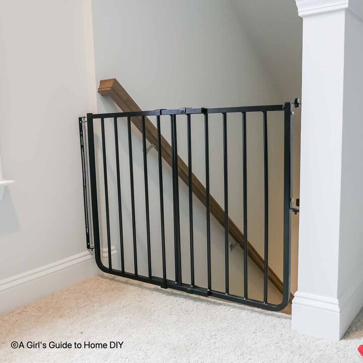 how to install a baby gate without damaging your banister, baby gate at top of stairs