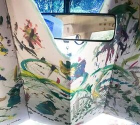 Painting With Toddlers - DIY Upcycled Cardboard Sunshade