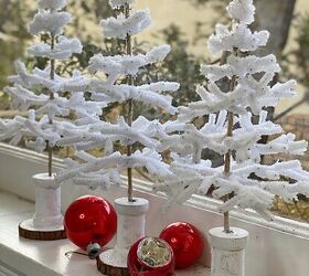 mi manualidad favorita para el rbol de navidad con rebaos, rbol de Copos de Nieve Cristalizados