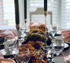 cmo crear un otoo friendsgiving table scape, C mo crear un paisaje de la tabla de los amigos que dan