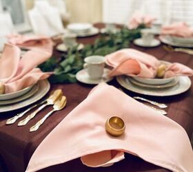 cmo crear un otoo friendsgiving table scape, Servilleta para la mesa