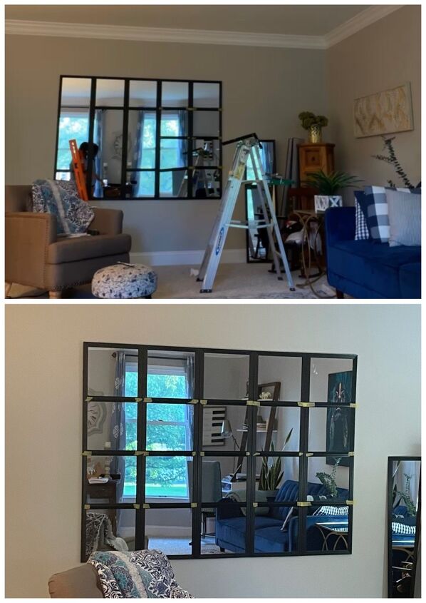 Grid Mirror Design ¡DIY GRID MIRROR for CHEAP! | Hometalk