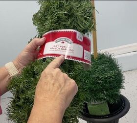 7 simple steps to make this festive diy christmas topiary, DIY Christmas topiary idea
