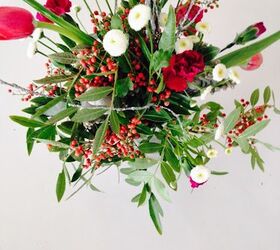 tutorial de un centro de mesa de flores frescas de navidad, Tutorial de un centro de mesa navide o