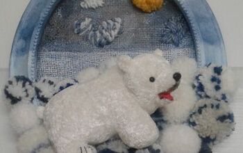 Nursery Decor- Polar Bear and  Pompoms