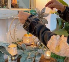 5 simple steps to make a stunning embroidery hoop centerpiece, DIY floral hoop centerpiece
