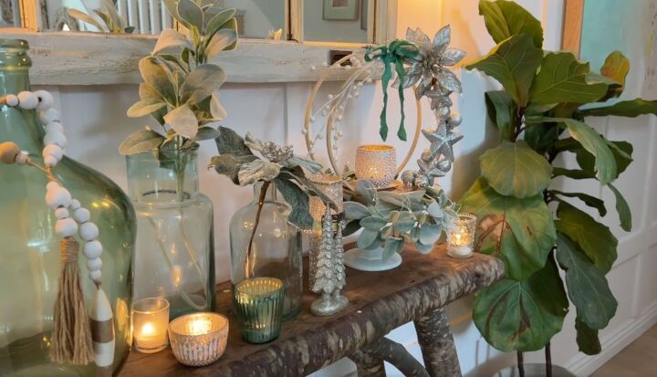 DIY embroidery hoop centerpiece