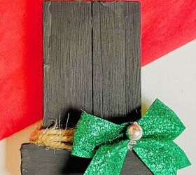 adorno de navidad sombrero de copa dollar tree jenga block christmas crafts