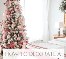 cmo decorar un rbol de navidad con rebaos, C mo decorar un rbol de Navidad flocado Midwest Life and Style Blog