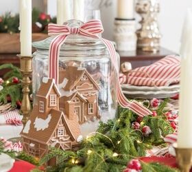 cmo decorar un rbol de navidad con rebaos, DIY Gingerbread Snow Globe Centerpiece Midwest Life and Style Blog