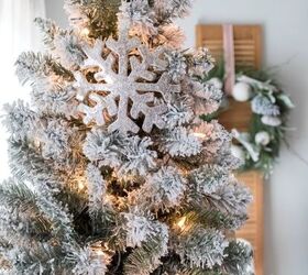 cmo decorar un rbol de navidad con rebaos, C mo decorar un rbol de Navidad Flocked Midwest Life and Style Blog