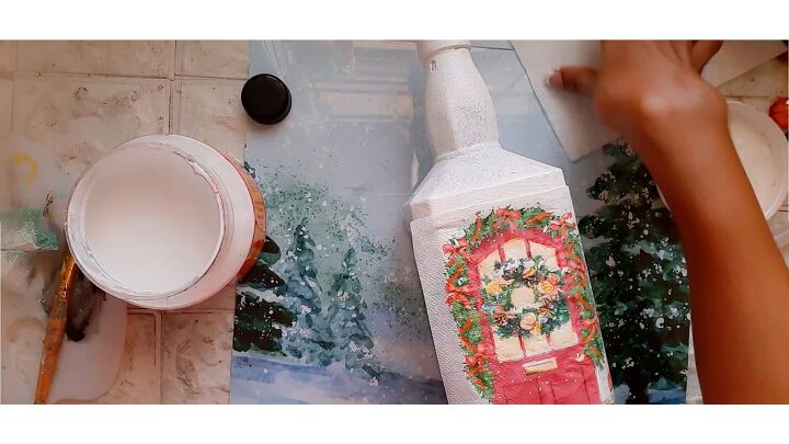 diy christmas bottle lamp