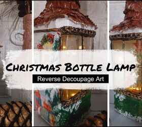 How to Turn a Square Bottle Into a DIY Christmas Lantern