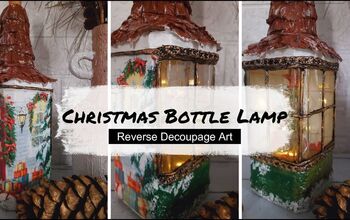 How to Turn a Square Bottle Into a DIY Christmas Lantern