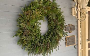 Mixed Evergreen Christmas Wreath ~ How To Hand Wire Large Wreaths