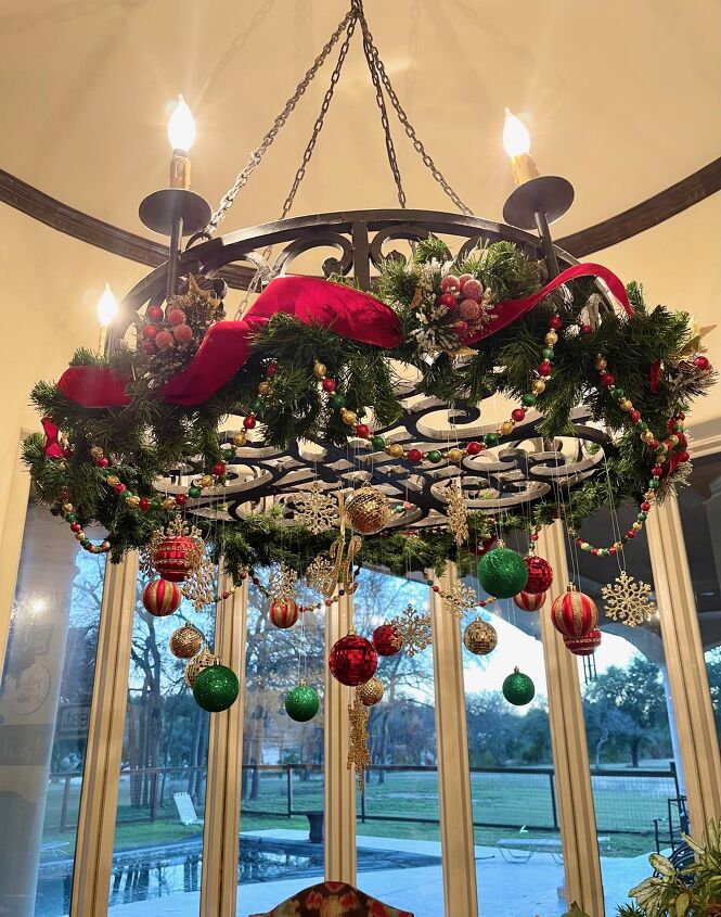 create floating ornaments for your light fixtures with fishing line