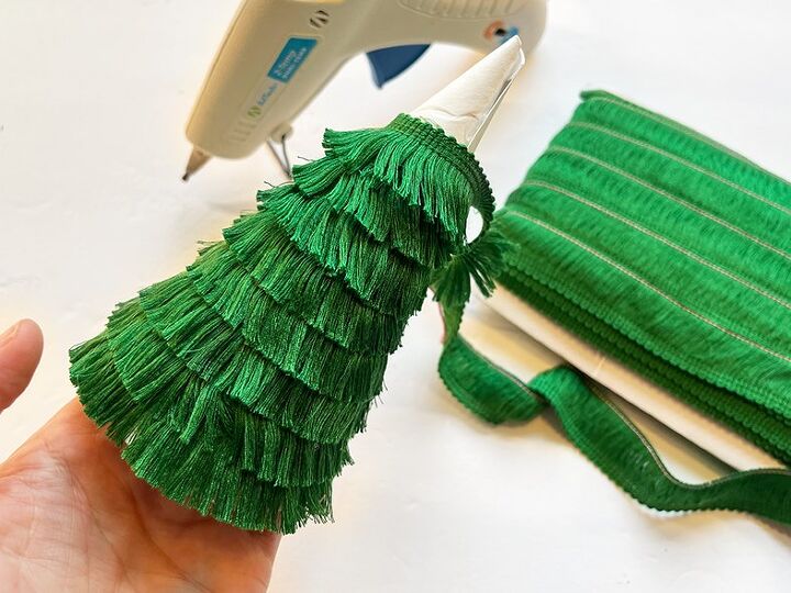 Fringe Ribbon Cutter How to Make Festive Fringe Ribbon Christmas Trees | Hometalk