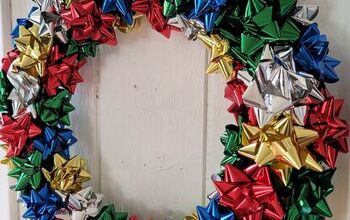 DIY Christmas Wreath With Peel And Stick Bows