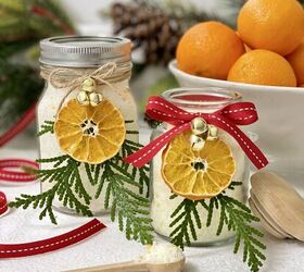 sales de bao relajantes de naranja dulce, Sales de Ba o Relajantes de Naranja Dulce en un tarro listas para regalar en Navidad