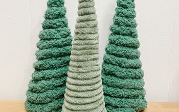 How to Make DIY Yarn Christmas Trees For the Holidays