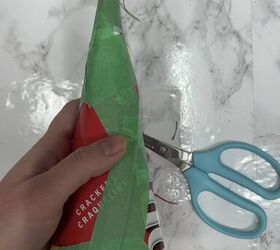 How to Make Fluffy Yarn Wrapped Christmas Tree Decor