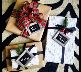 Etiquetas de cartón para regalos de Navidad