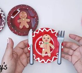 How to Make Cute DIY Gingerbread Cookie Plate Ornaments