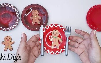 How to Make Cute DIY Gingerbread Cookie Plate Ornaments