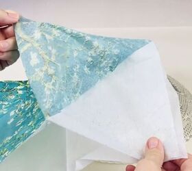 here s how to reverse decoupage glass bowls into decorative showpieces, Decorative decoupage napkin separated into layers