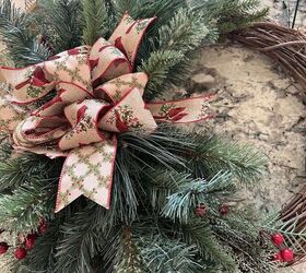 diy corona de navidad con cinta de arpillera, Corona de Navidad DIY con cinta de arpillera