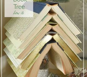 Árbol de libros reciclados