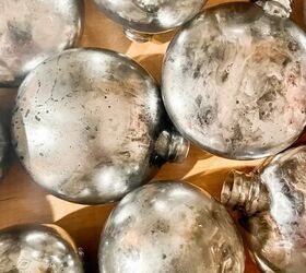 how to diy vintage mercury glass christmas ornaments