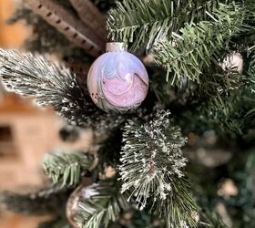 How to DIY Marbled Christmas Ornaments in 5 Easy Steps